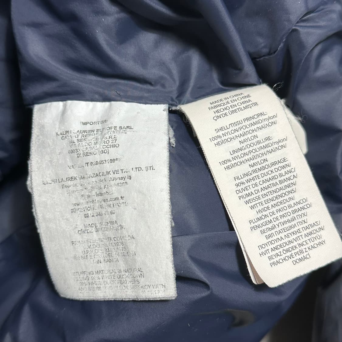 M 폴로랄프로렌 성조기 네이비 구스다운 패딩 상품이미지5