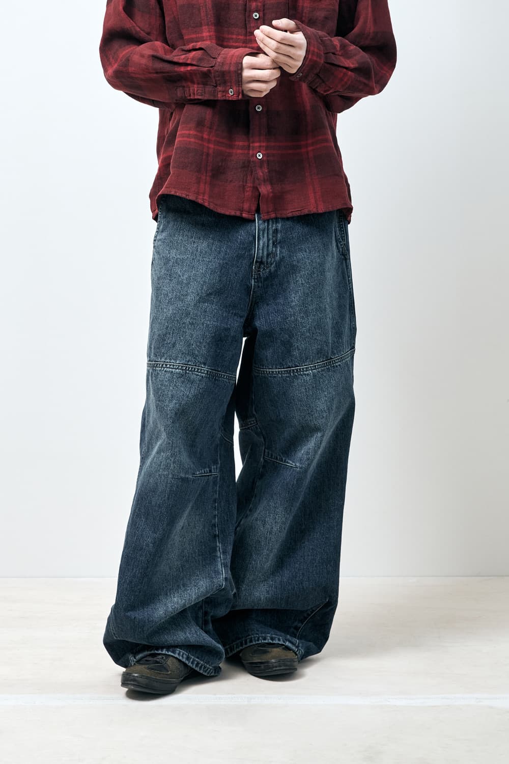 해칭룸 Wide Line Jeans Blue 상품이미지4