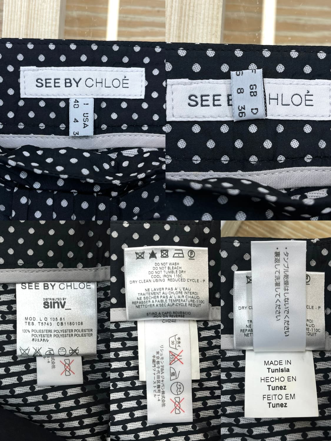 씨 바이 끌로에 빅 리본 폴카 도트 쇼츠 상품이미지6