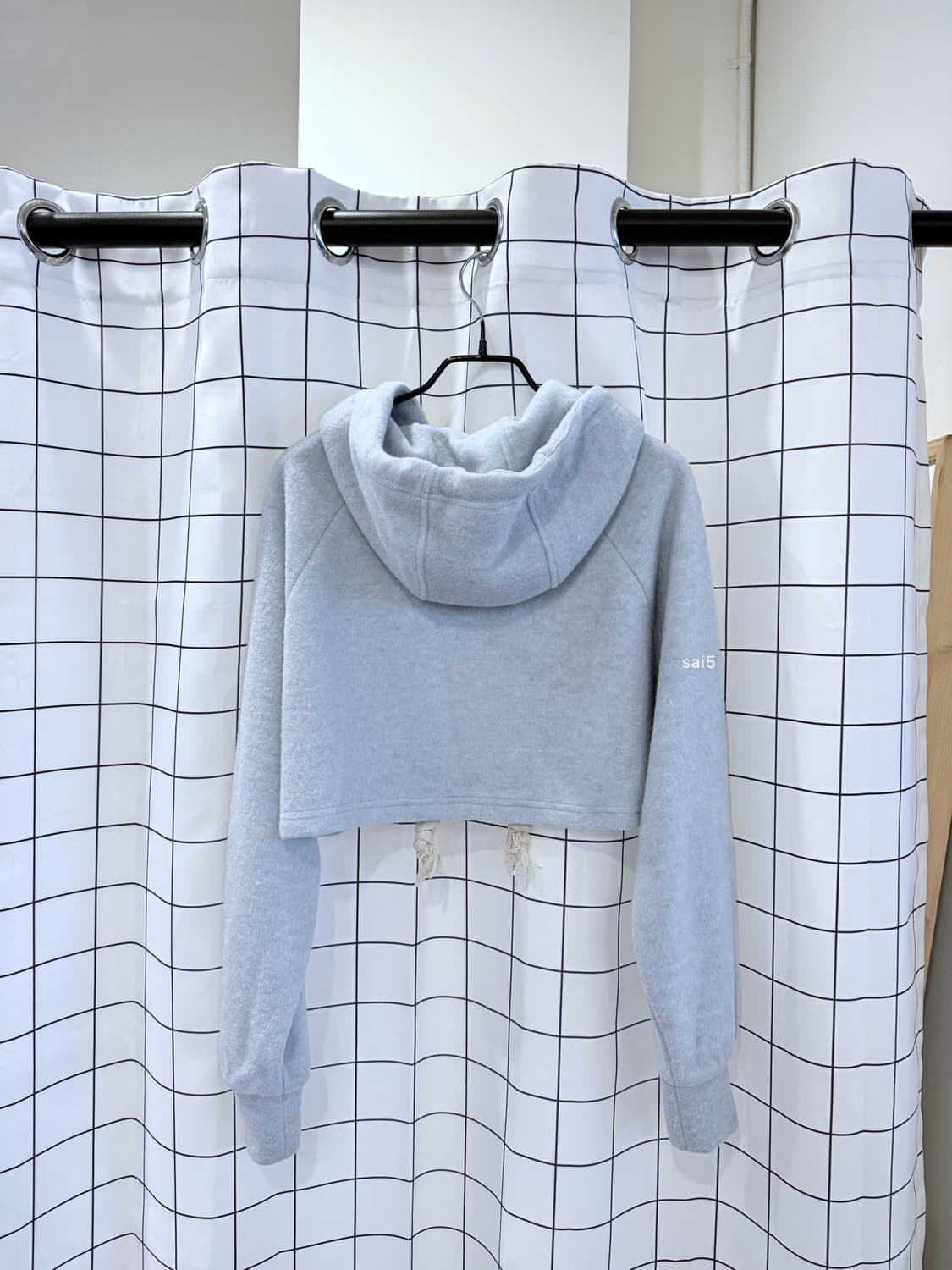 기준 플리스 크롭 후드티  상품이미지2