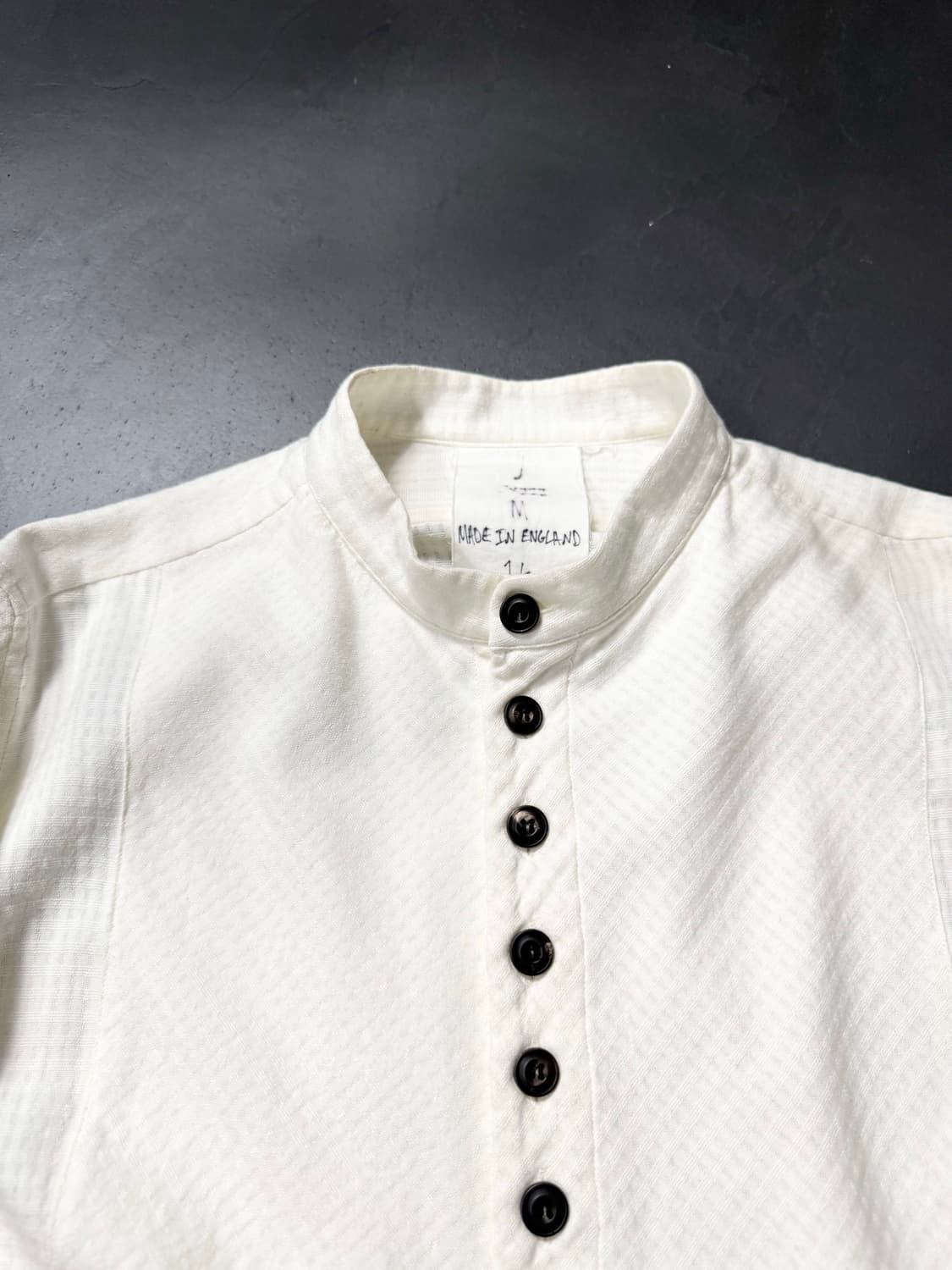 John Alexander Skleton Band Collar Shirt 상품이미지4
