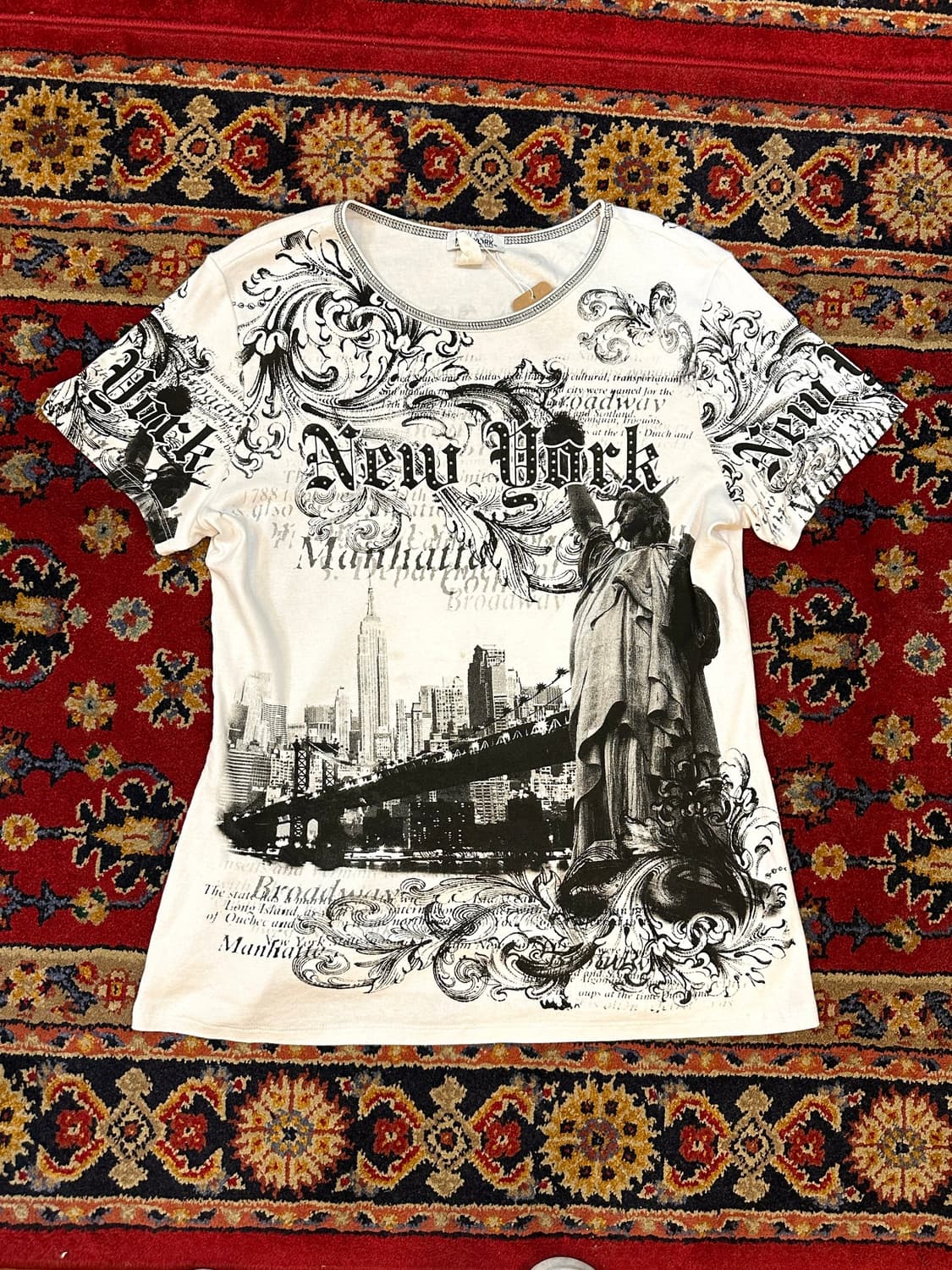 NEWYORK 빈티지 프린팅 셔츠 상품이미지1