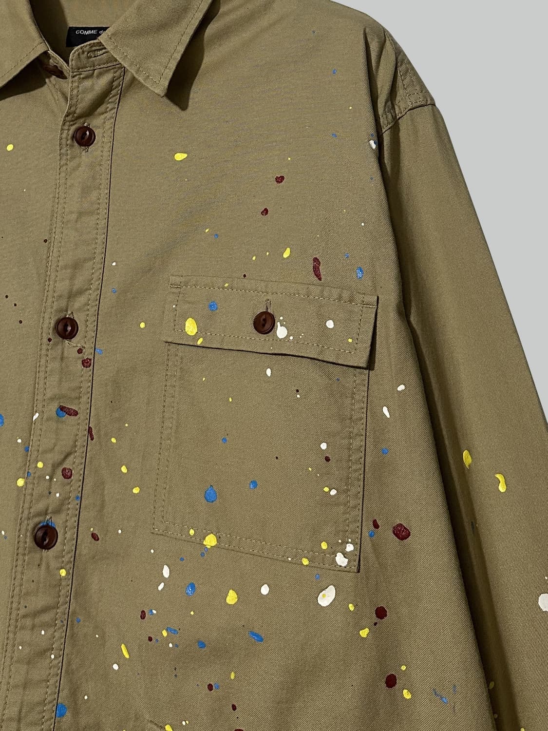 꼼데가르송 옴므 페인팅 셔츠 자켓 상품이미지3