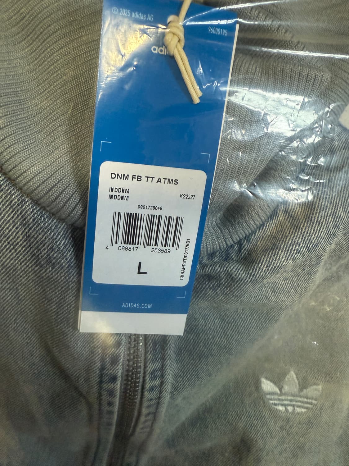 L사이즈 아디다스 아트모스 데님 파이어버드 트랙탑 인디고데님 KS2227 상품이미지2