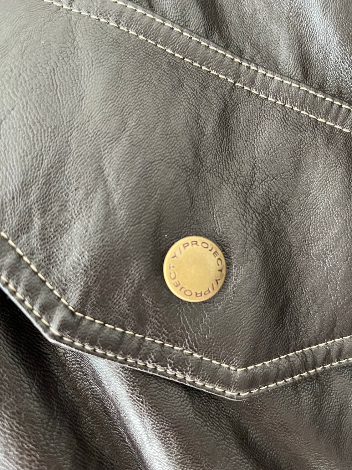 와이프로젝트 드레이프 레더 봄버 S 상품이미지5