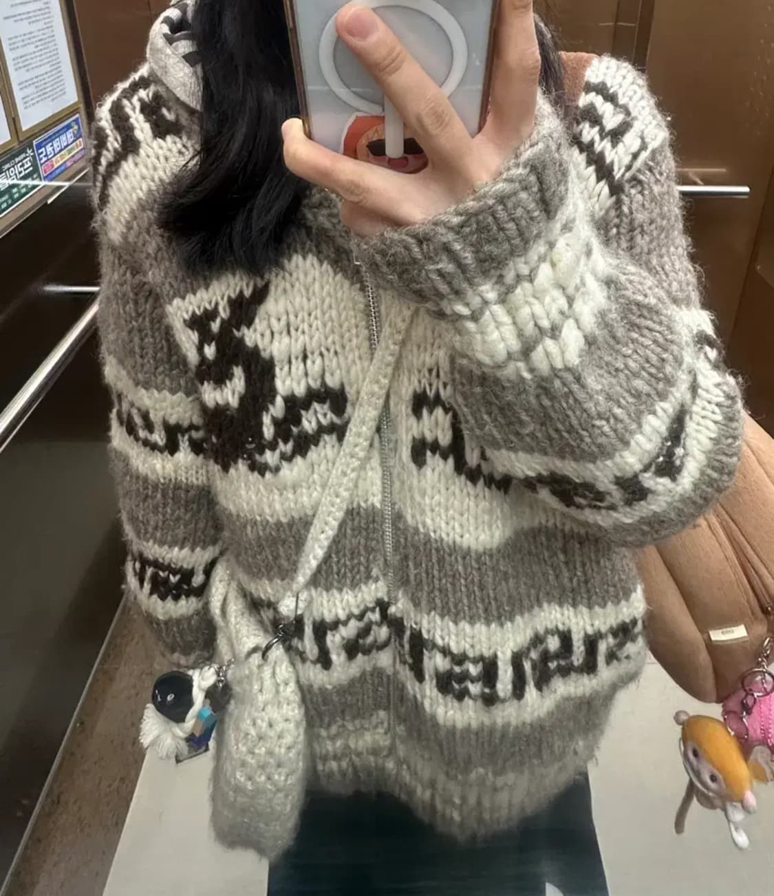 빈티지 울 100 노르딕 코위찬 상품이미지2