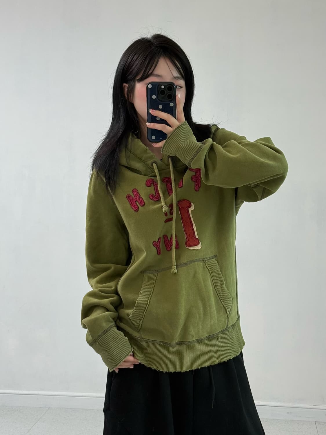 아베크롬비 카키 후드티 상품이미지3