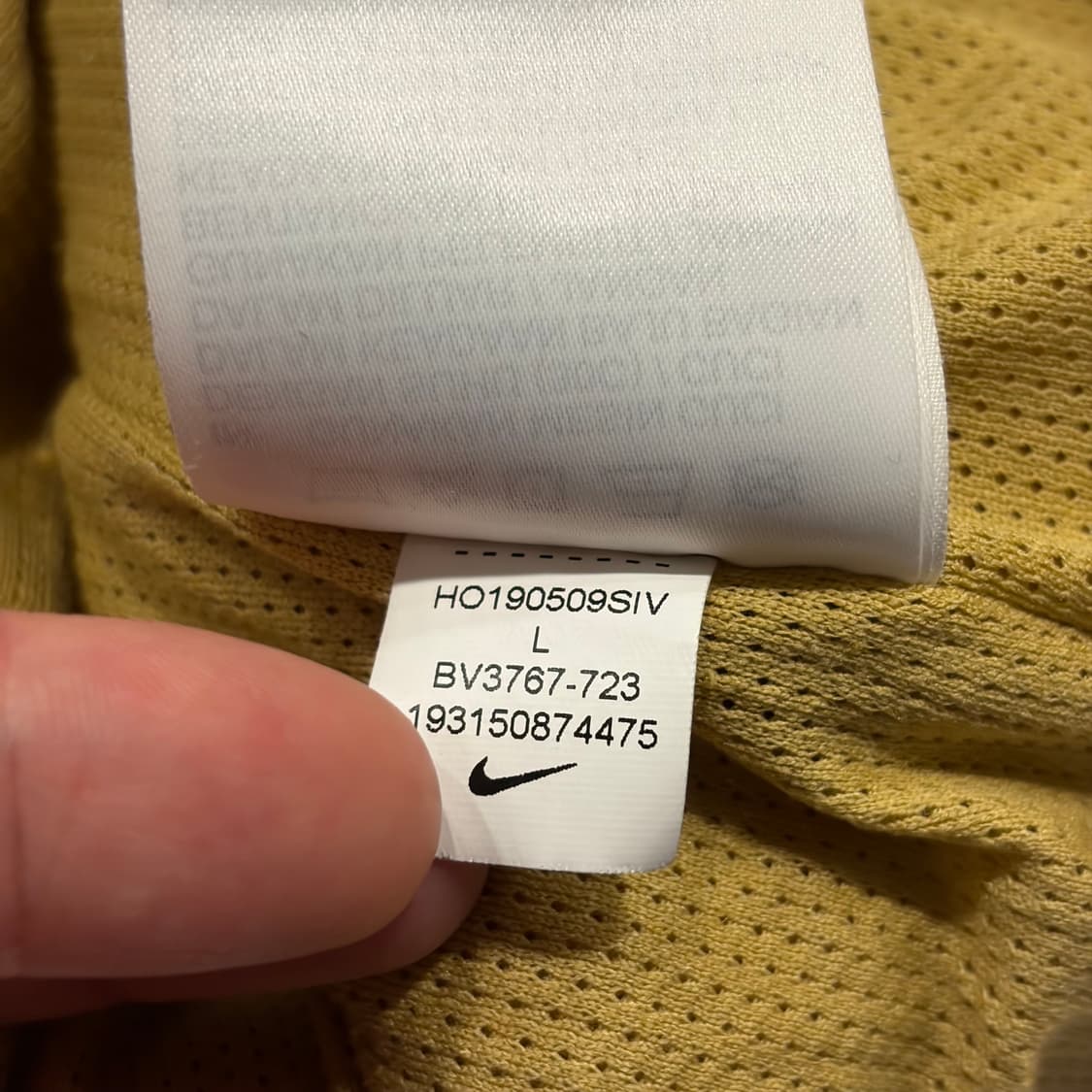 [L] 나이키 반집업 플리스 후드 아노락 블루/옐로우 B451 상품이미지10