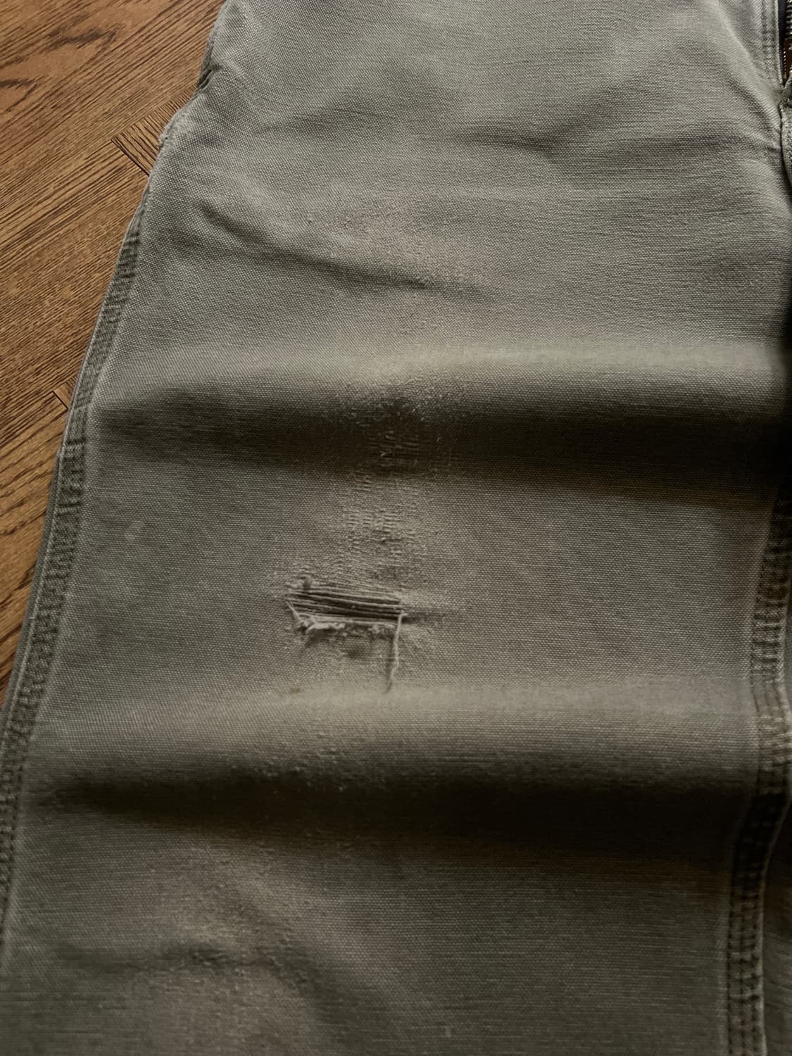 [36]칼하트 USA 빈티지 데미지 모스그린 카펜터 워크 팬츠 M2 상품이미지5