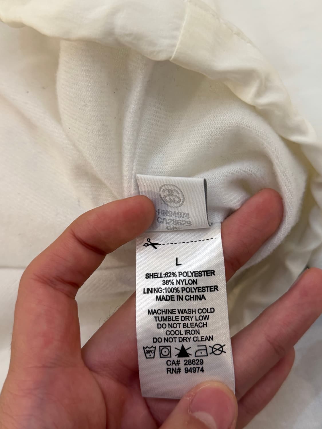 스투시 스펠아웃 나일론 코치자켓 화이트 상품이미지9