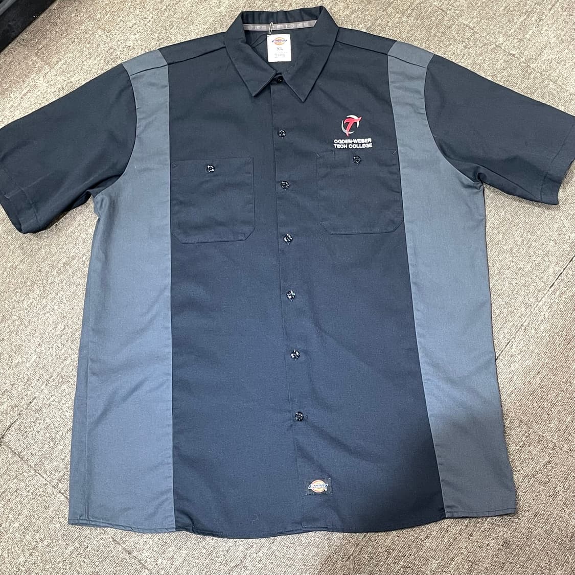 (XL) Dickies 디키즈 반팔 워크 셔츠 블랙 상품이미지3