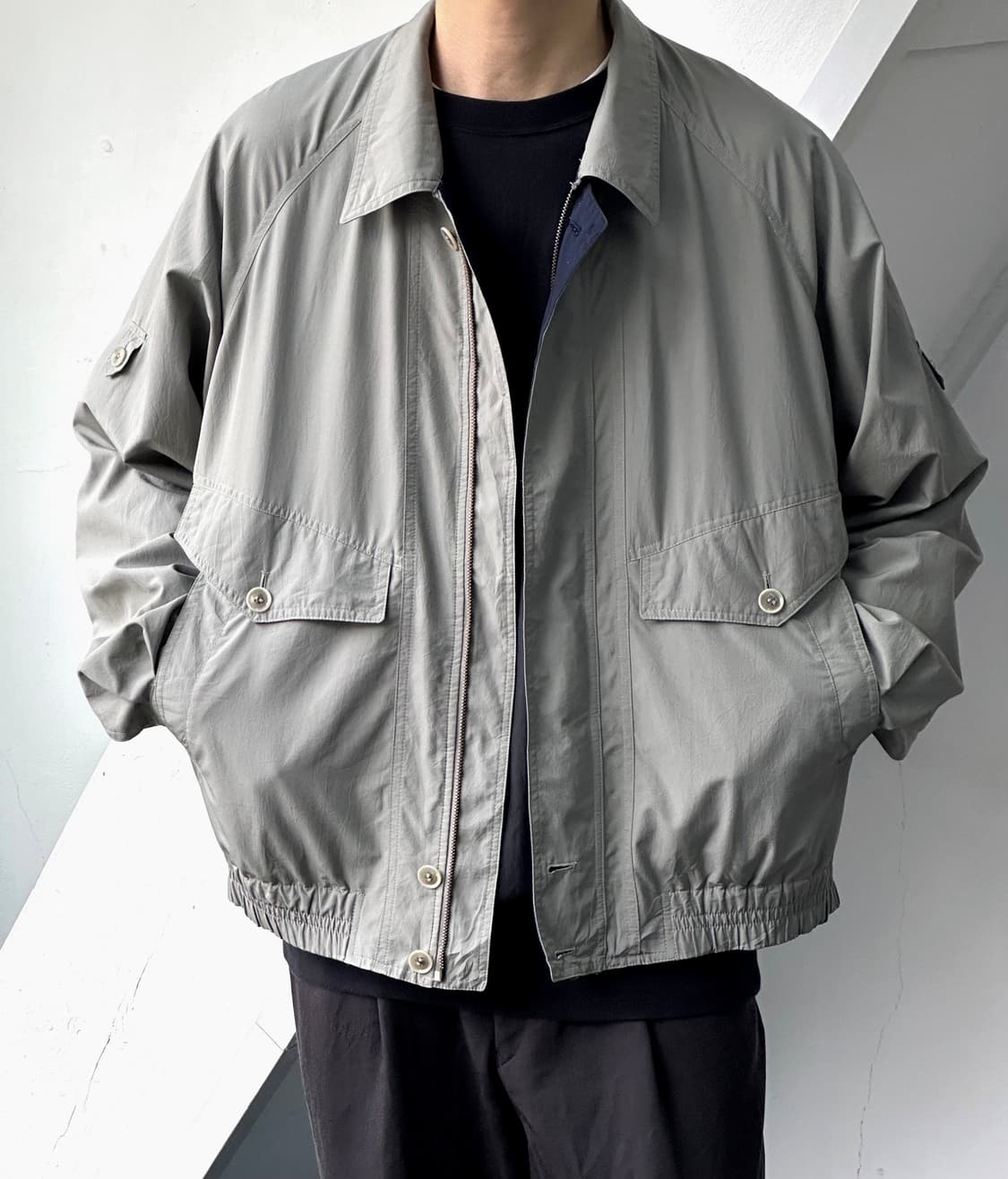 High count fabric design blouson 상품이미지7