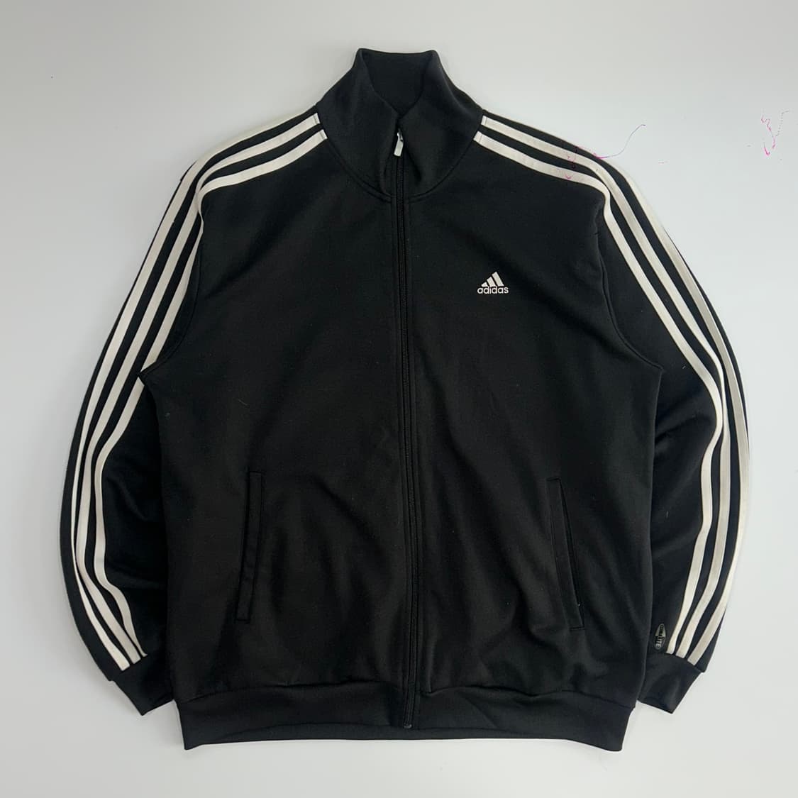 Adidas 아디다스 삼각로고 블랙 트랙탑져지 상품이미지3