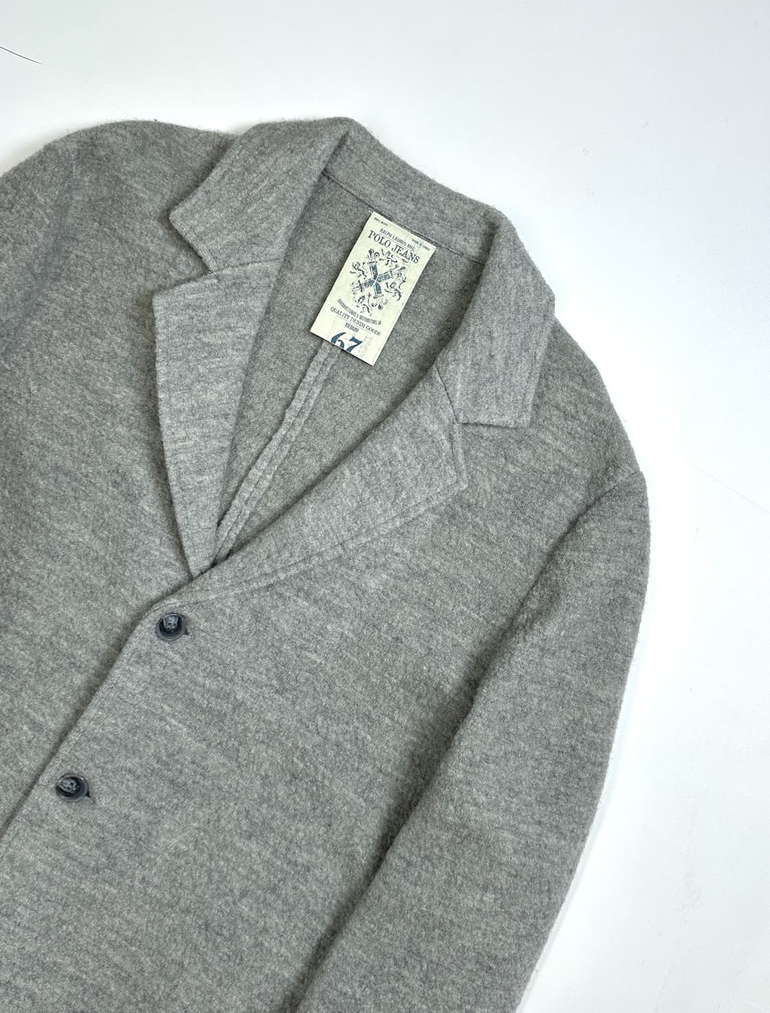 폴로 울 자켓 (그레이) M 상품이미지4