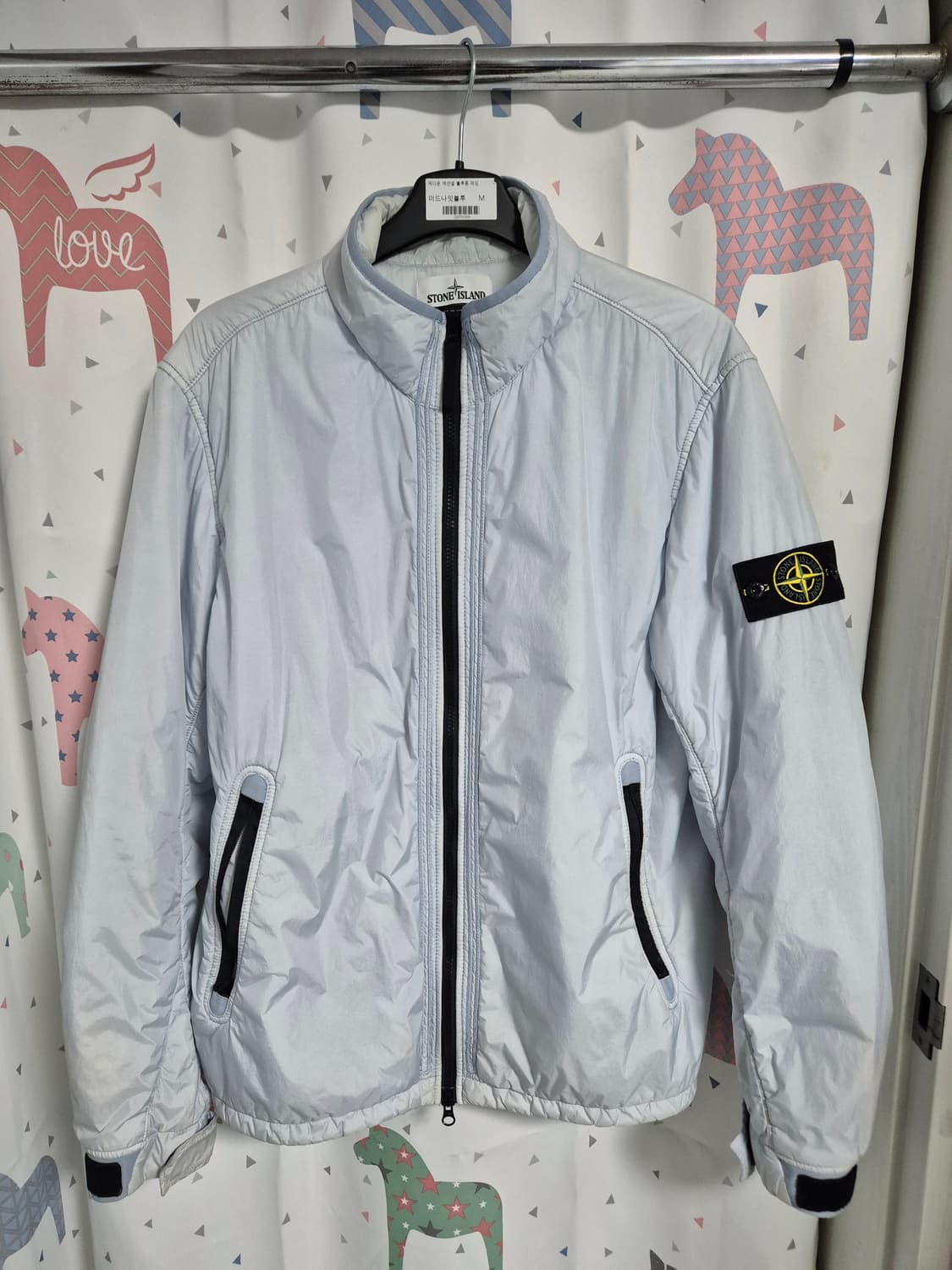 급처)스톤아일랜드 18fw 크링클랩스 패딩자켓 아이스 xl 상품이미지1