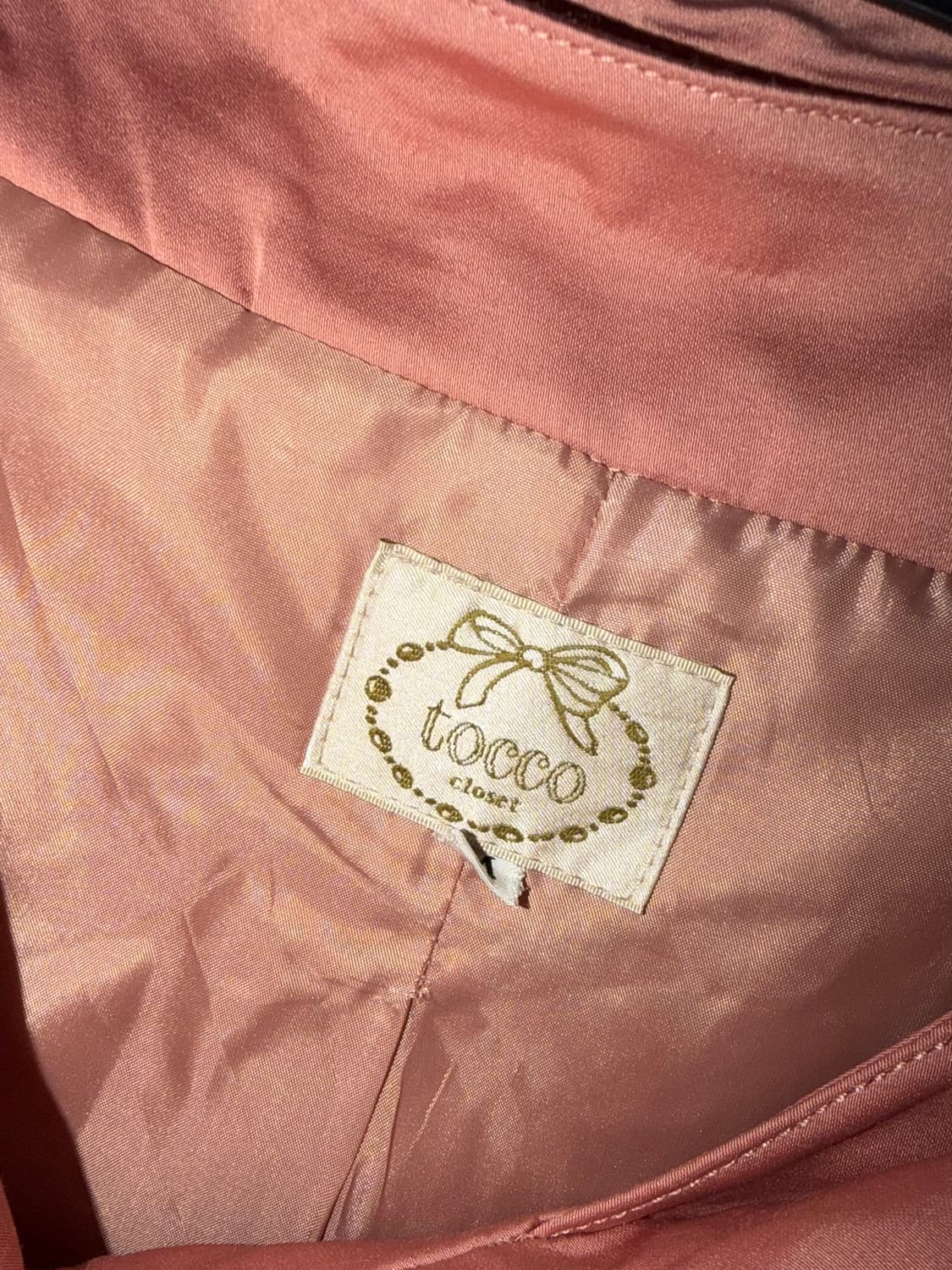 어코드빈티지 일본 웜핑크 코트 상품이미지4