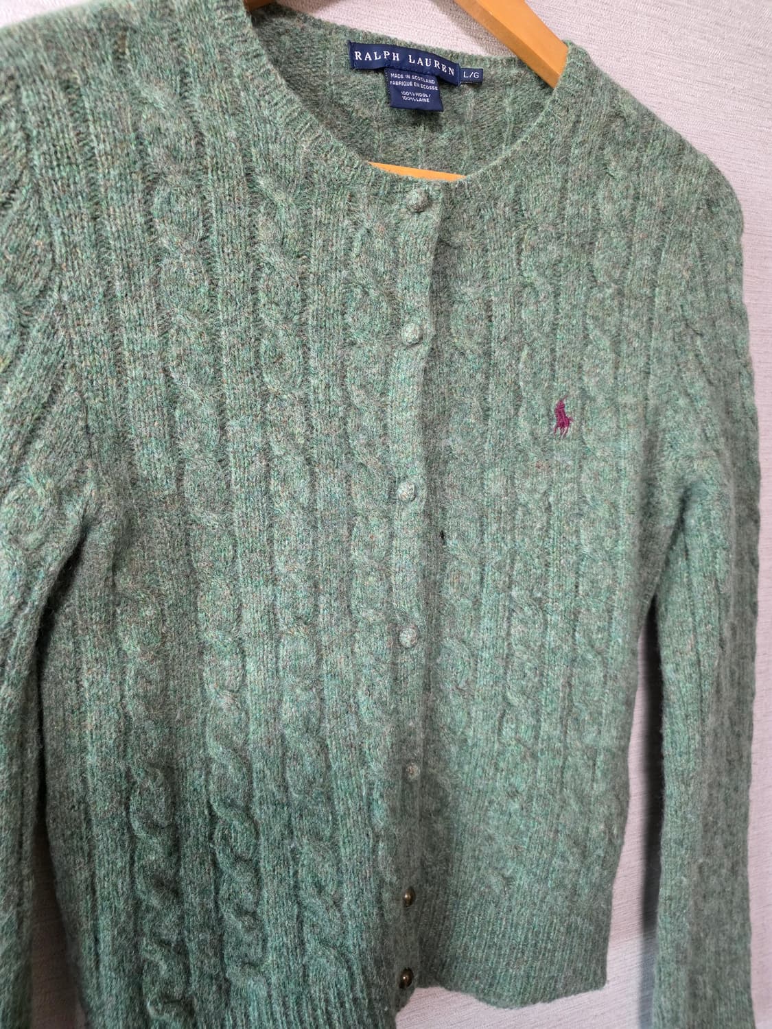 폴로 랄프로렌 울 가디건 (Made in Scotland) 상품이미지3