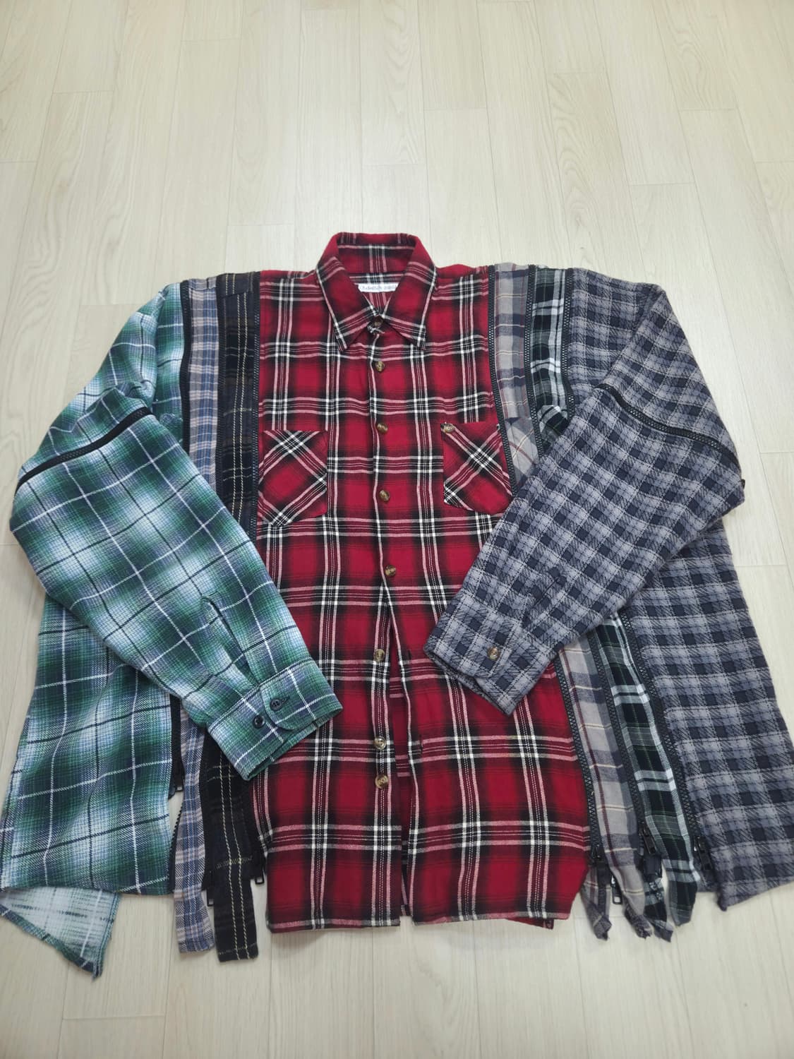 리빌드 바이 니들스 7컷 지퍼 와이드 셔츠 상품이미지1