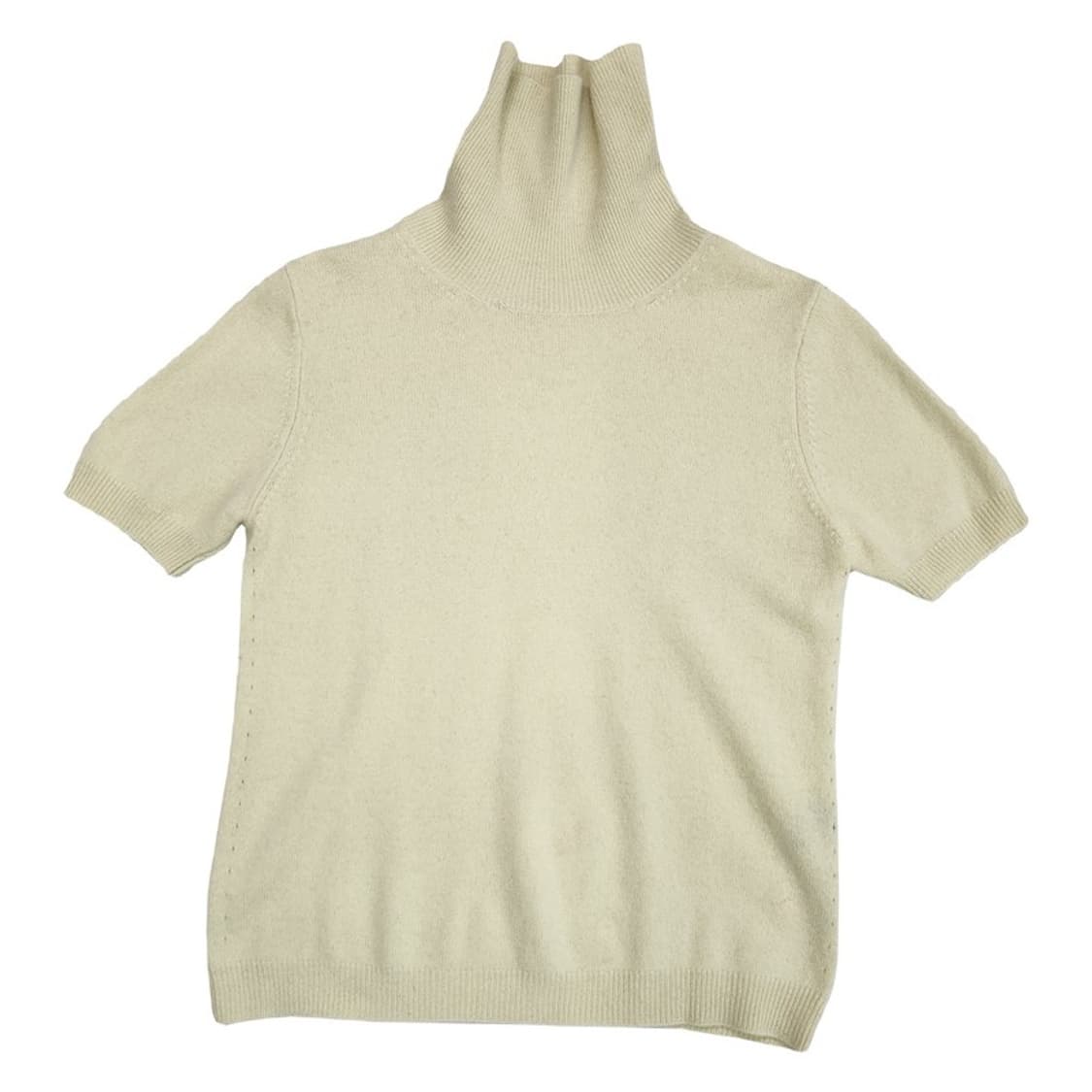 터틀넥 100% 캐시미어 반팔 니트 상품이미지6