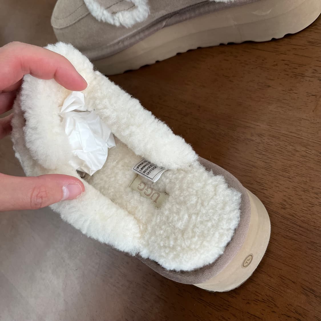 어그 바이올렛 시어링 슬리퍼 37 상품이미지4