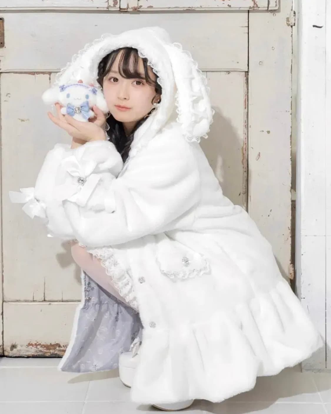 noemie 노에미 시나모롤 우사미미 퍼 아우터 상품이미지1