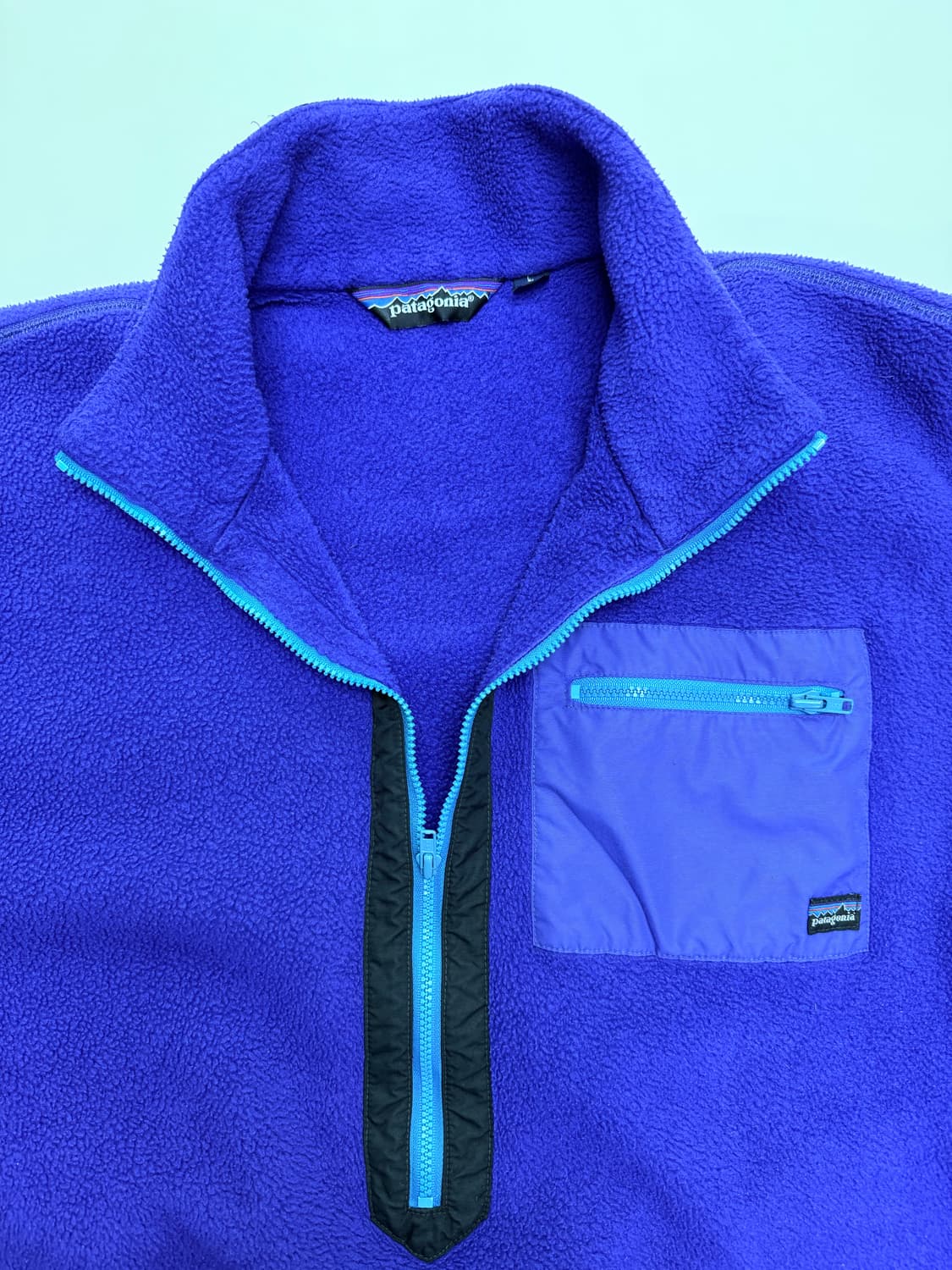 80s 파타고니아 신칠라 블루 라지 상품이미지4