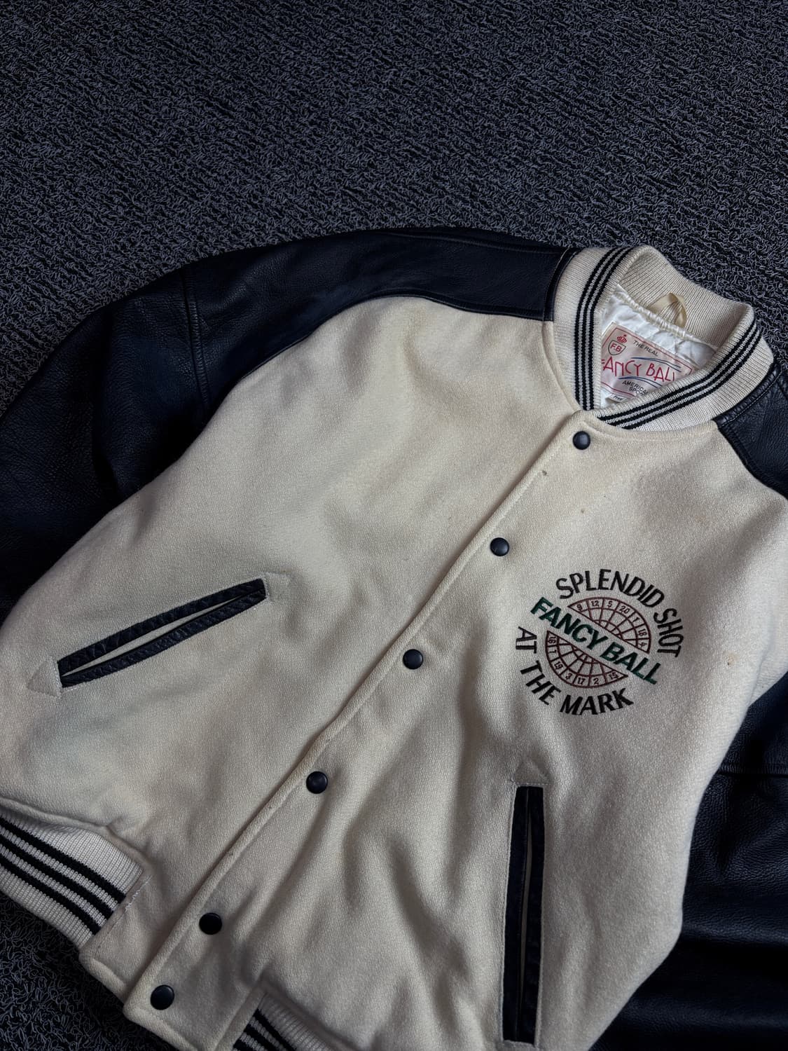 USA 오리지날 빈티지 카우하이드 모직 바시티 자켓 1512 상품이미지3