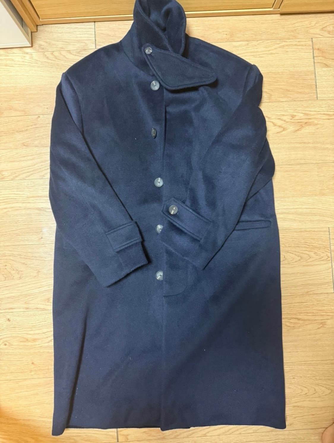 (L size) 네이비 발마칸 코트 상품이미지2