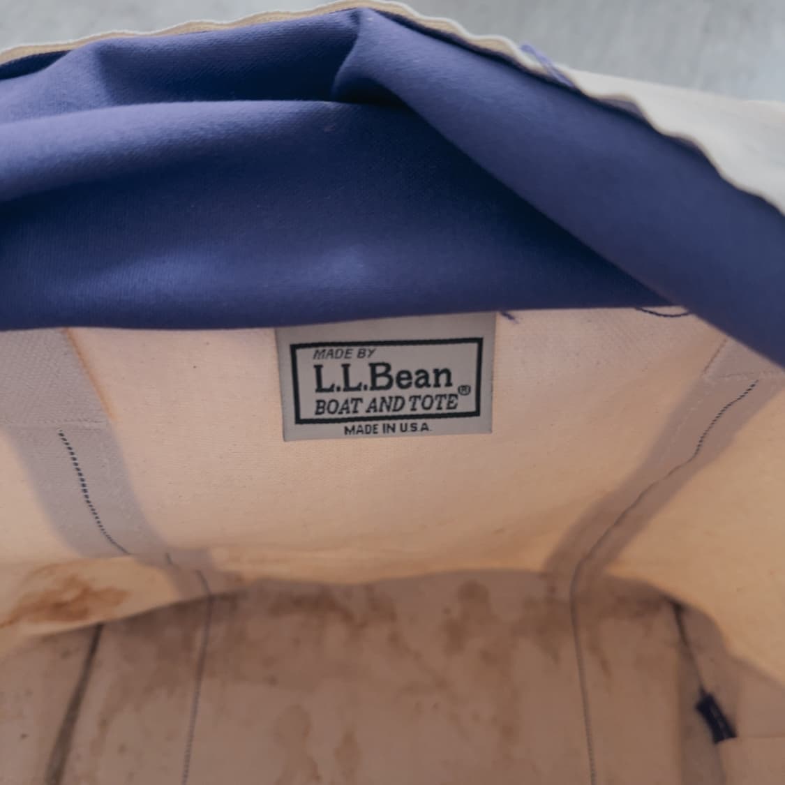 90s 엘엘빈 L.L.Bean 토트백 지퍼형 퍼플 상품이미지6