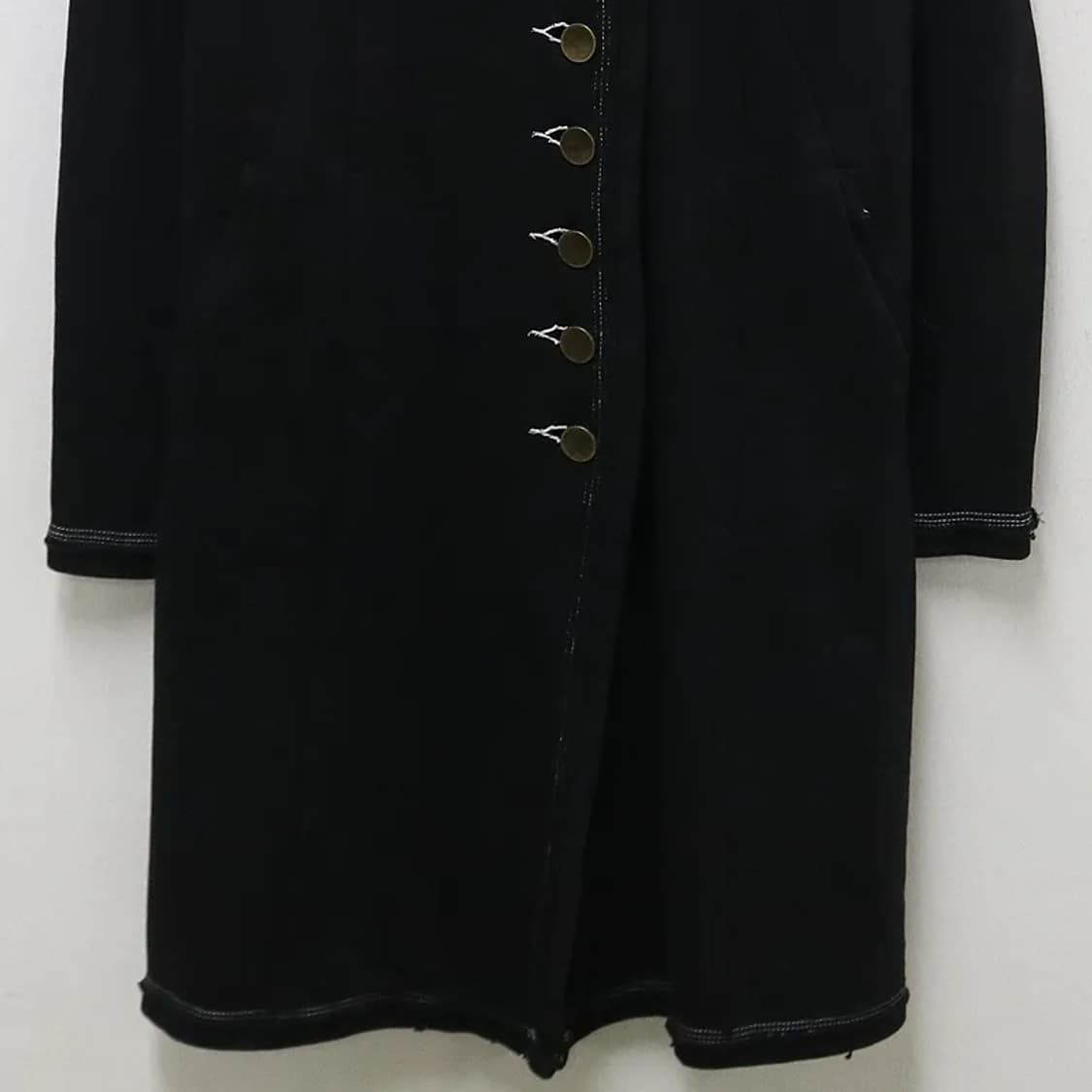 TONA 버클 포인트 헨리넥 면 코트 63642 상품이미지4