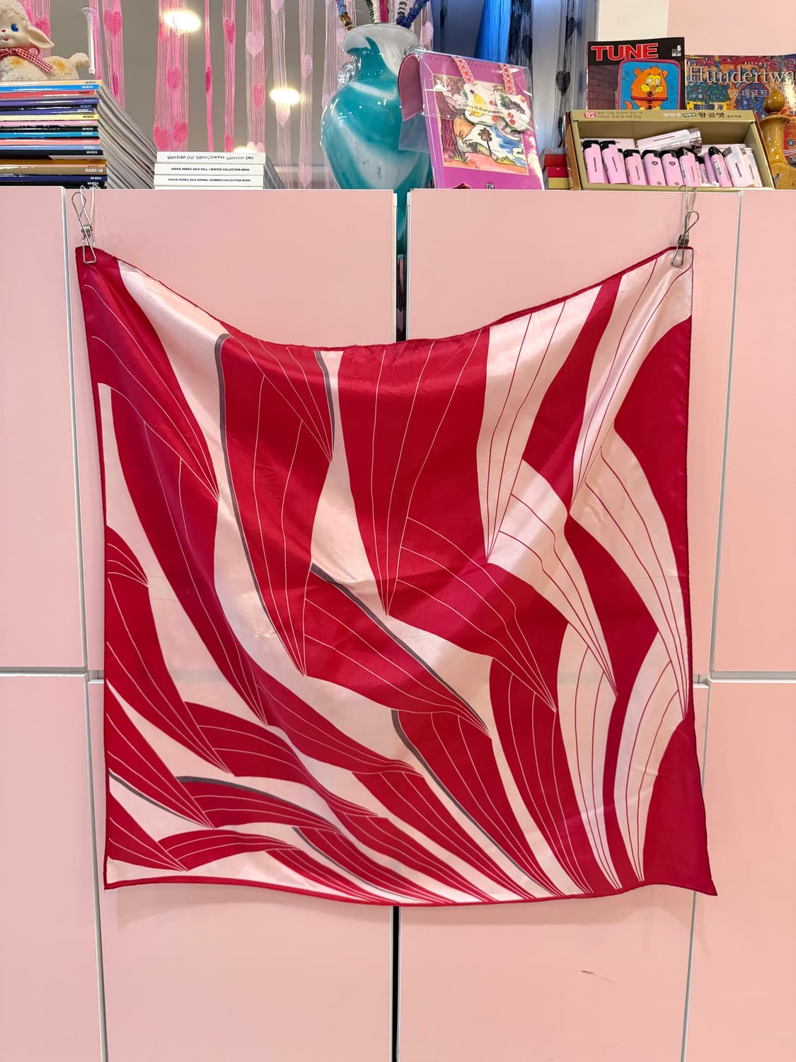 빈티지 체리 그래픽 스카프 상품이미지4