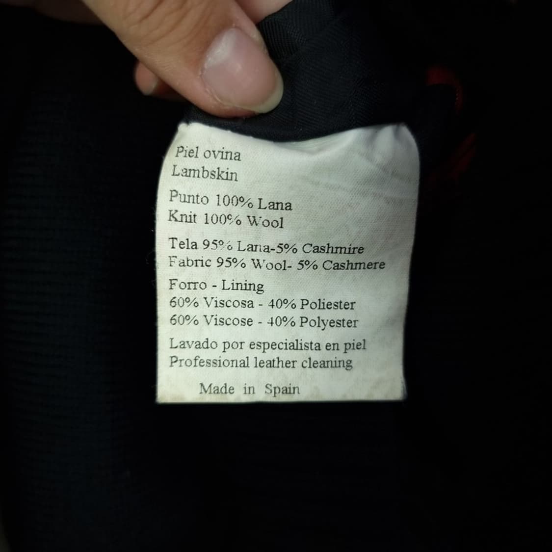 [빈티지] 리얼 램스킨 양가죽 쉘 니트 집업 자켓 M17546 상품이미지7