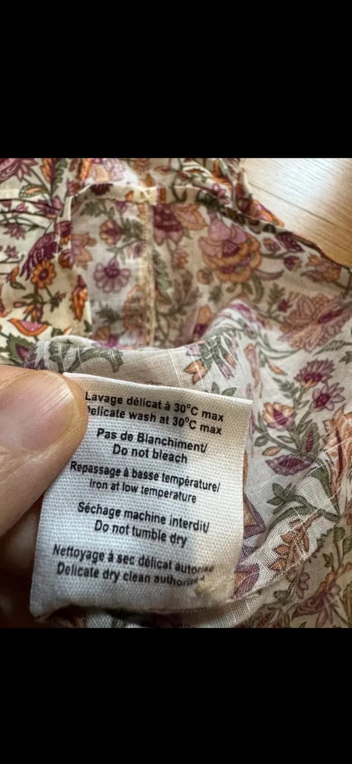 새상품 쁘띠 맨디고트 플로럴 블라우스 상품이미지5