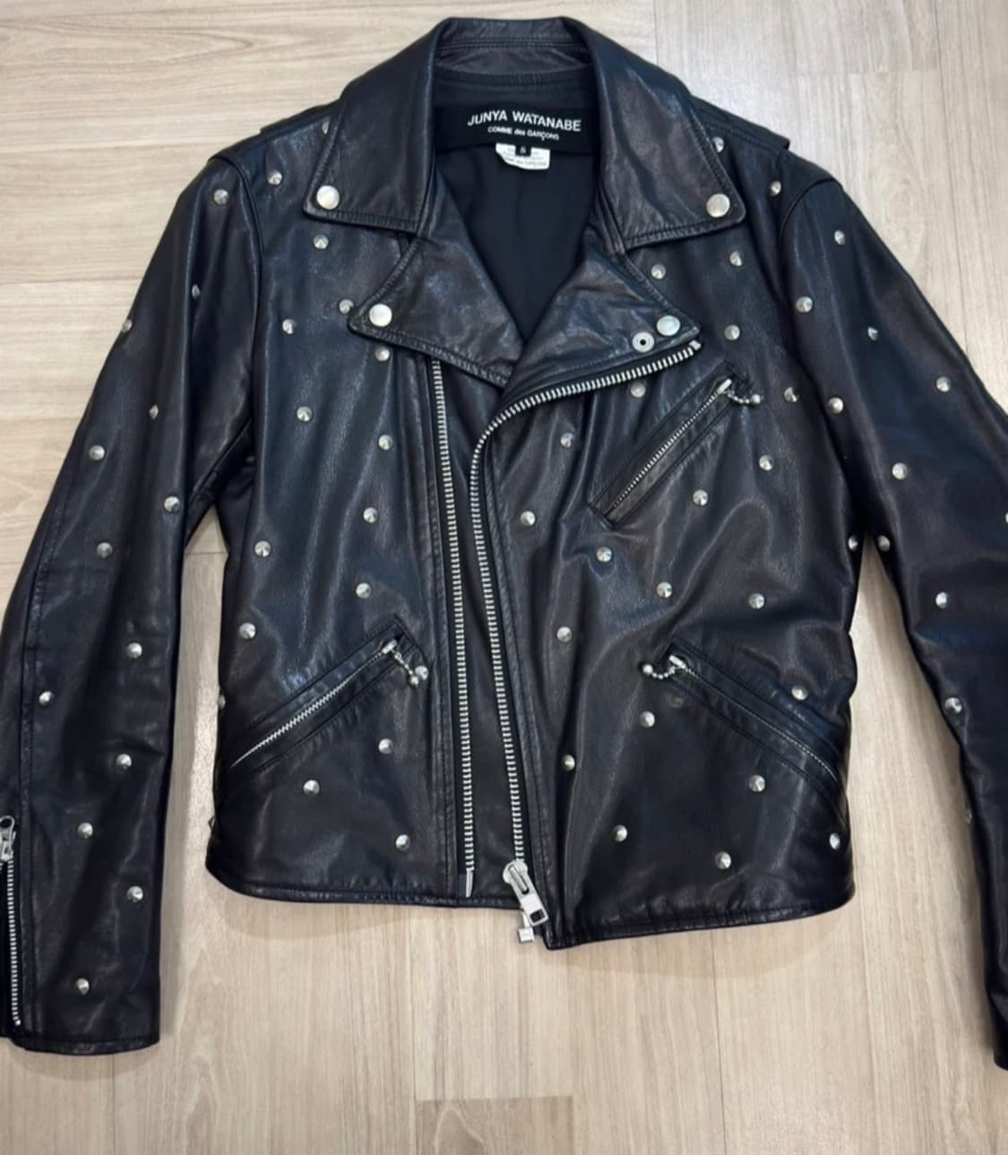 준야 와타나베 볼포인트 스터드 레더 자켓 상품이미지1
