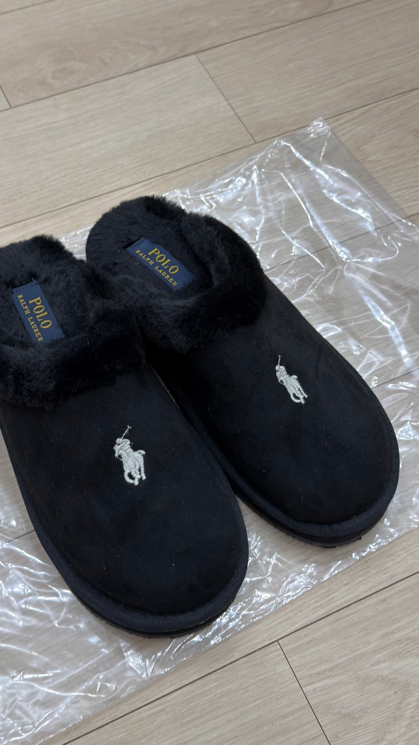 폴로 랄프로렌 블랙 털 슬리퍼 250-255사이즈 상품이미지2