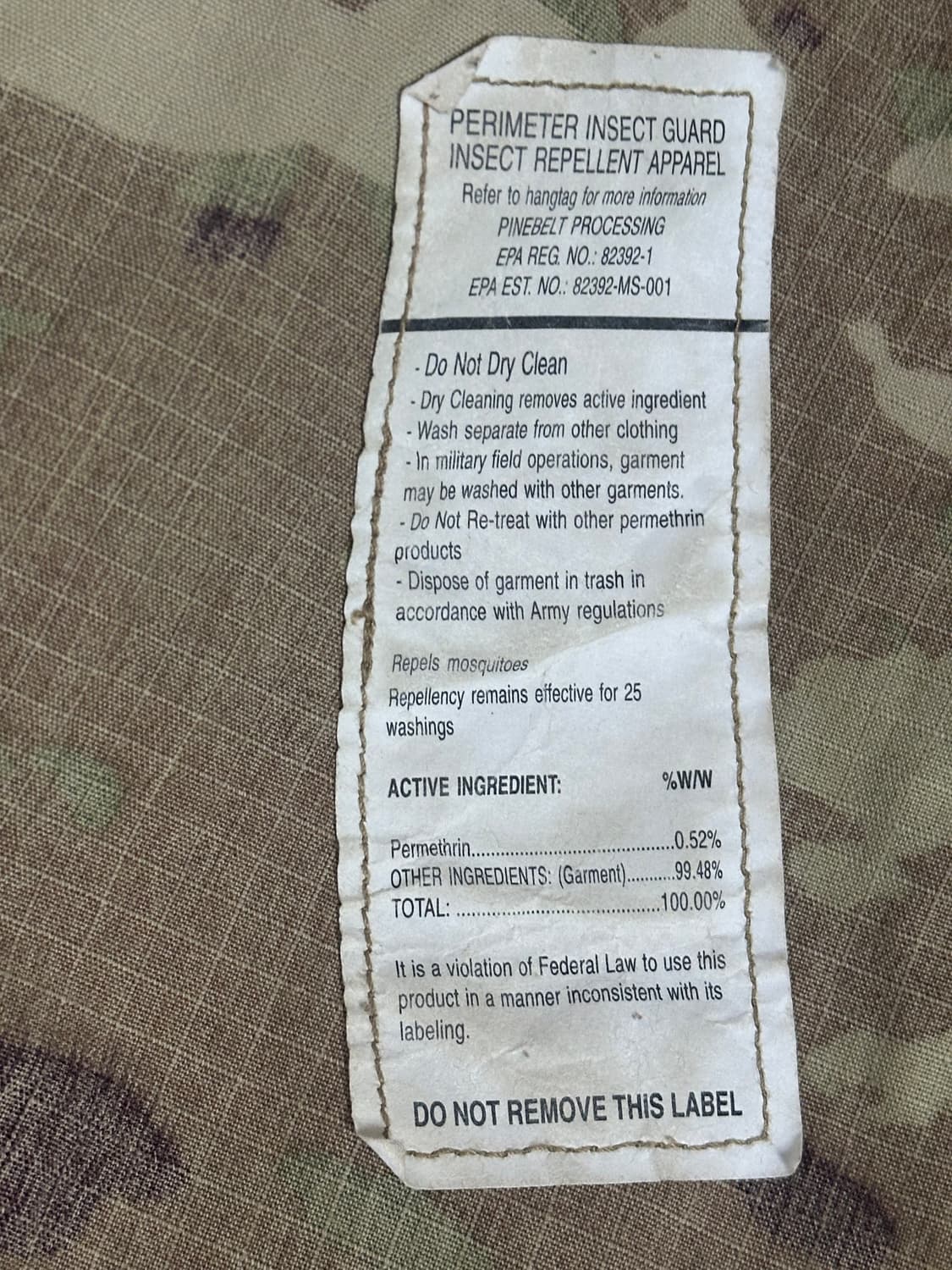 미군 OCP 멀티캠 전투복 상의 (M/R) (L) 상품이미지8