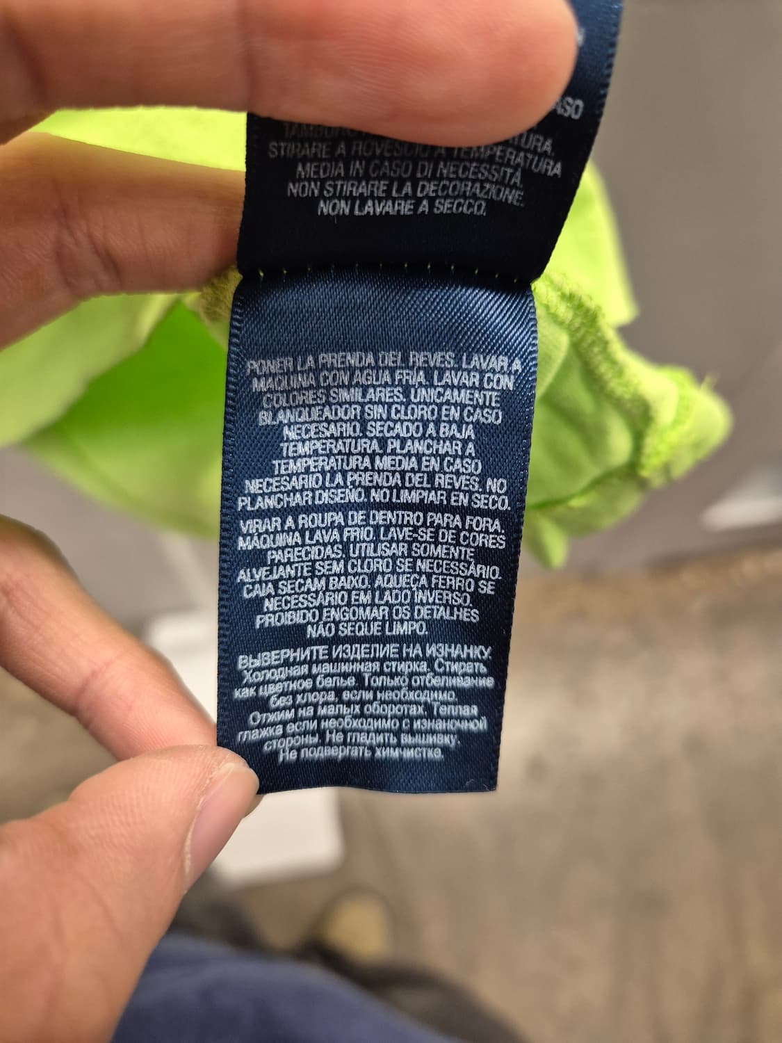 폴로 랄프로렌 라임색 반팔티 S 상품이미지7