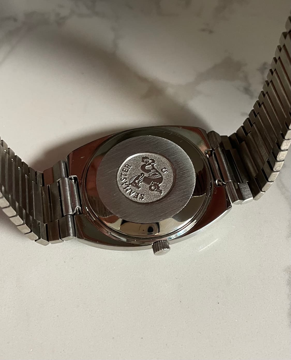 오메가 씨마스터 고구마 데이데이트 올리브그린 오토매틱 빈티지 시계 상품이미지3