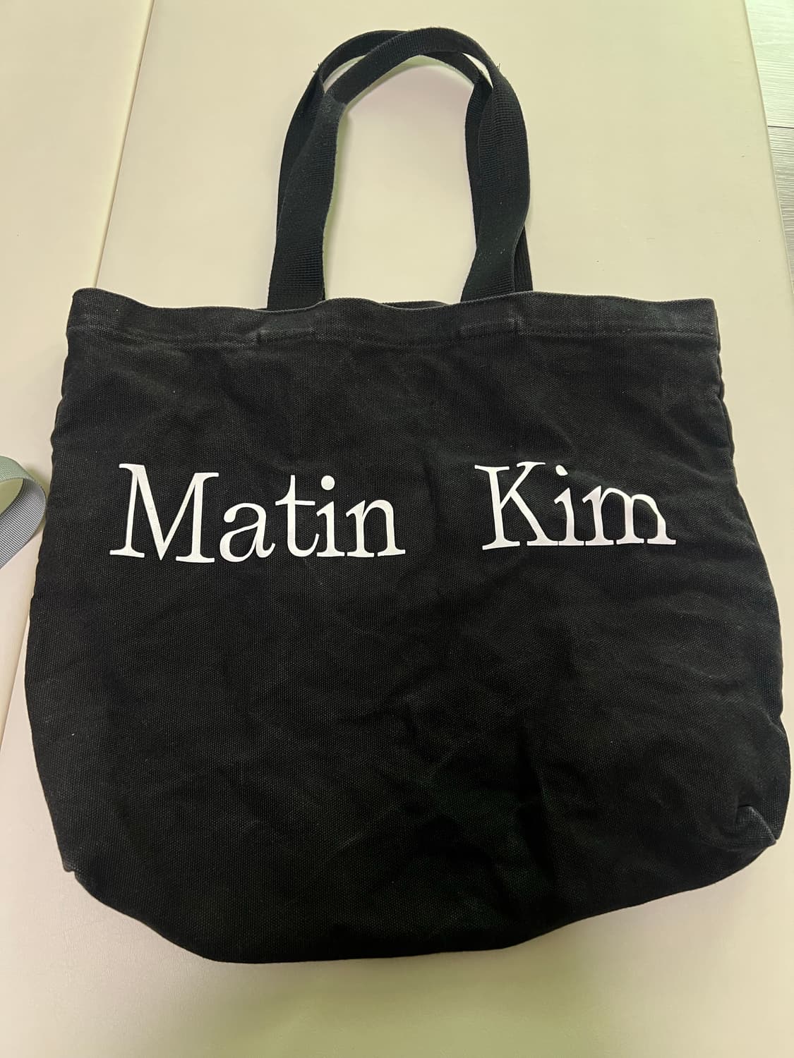 마뗑킴 MATIN LOGO ECOBAG IN BLACK 상품이미지1