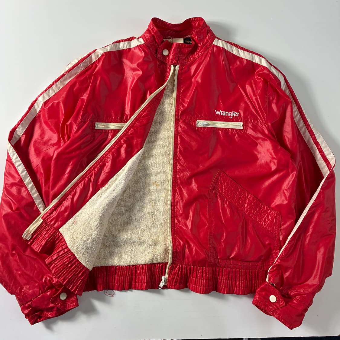 Wrangler  랭글러 올드스쿨 레드 바람막이 자켓  상품이미지3
