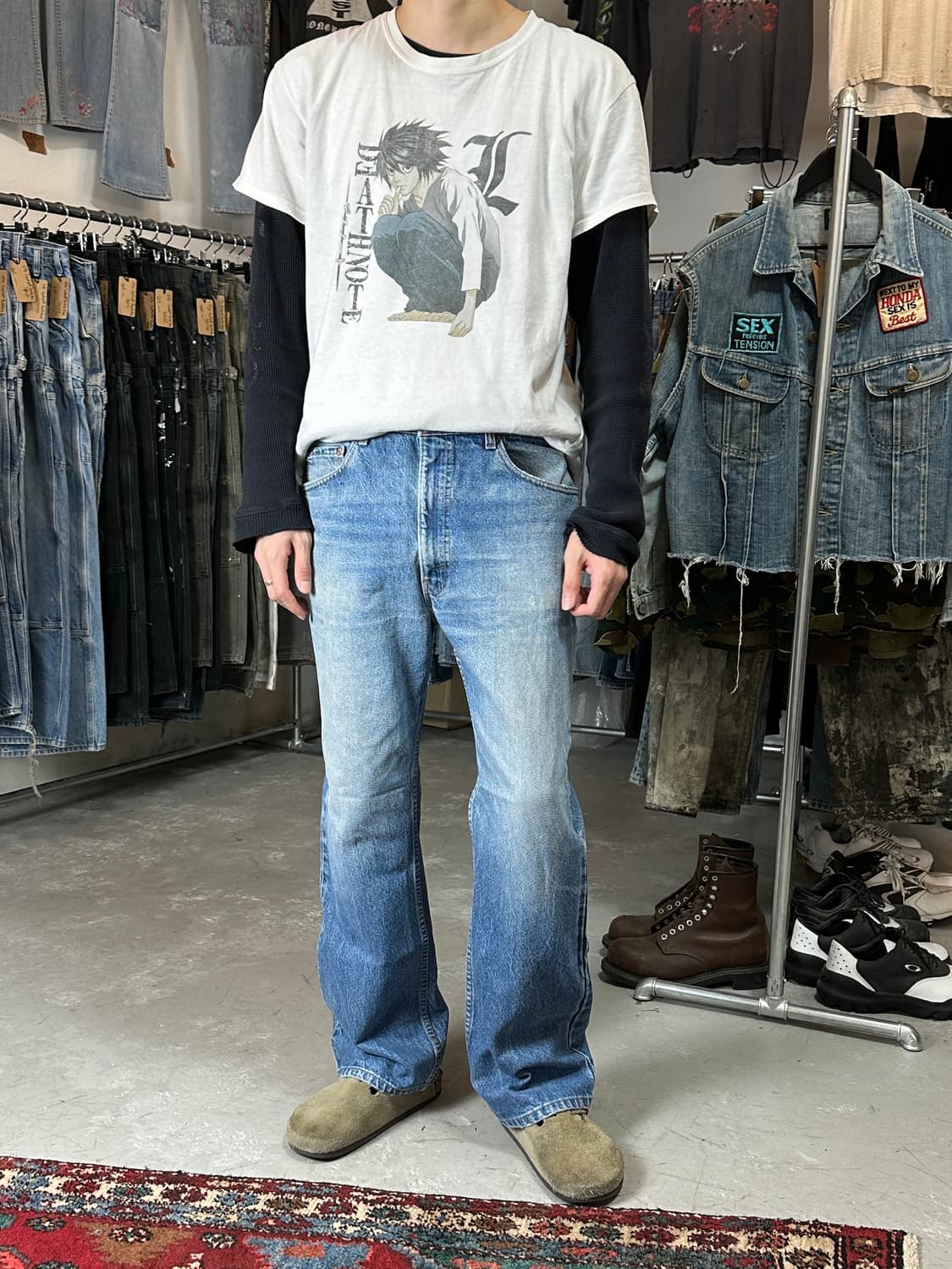 90's USA Made 빈티지 리바이스 517 오렌지탭 부츠컷 상품이미지2