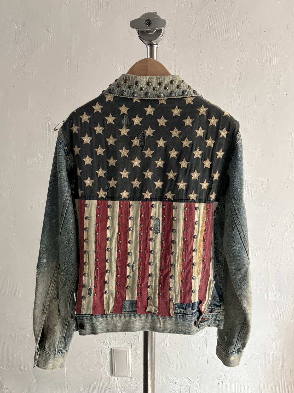 Denim&supply 데님 앤 서플라이 스터드 데님 트러커 자켓  상품이미지5