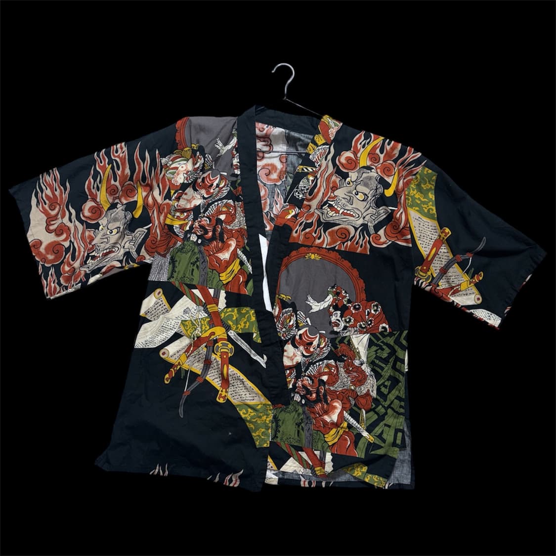 다크 그래픽 아트 하오리 가디건  상품이미지1