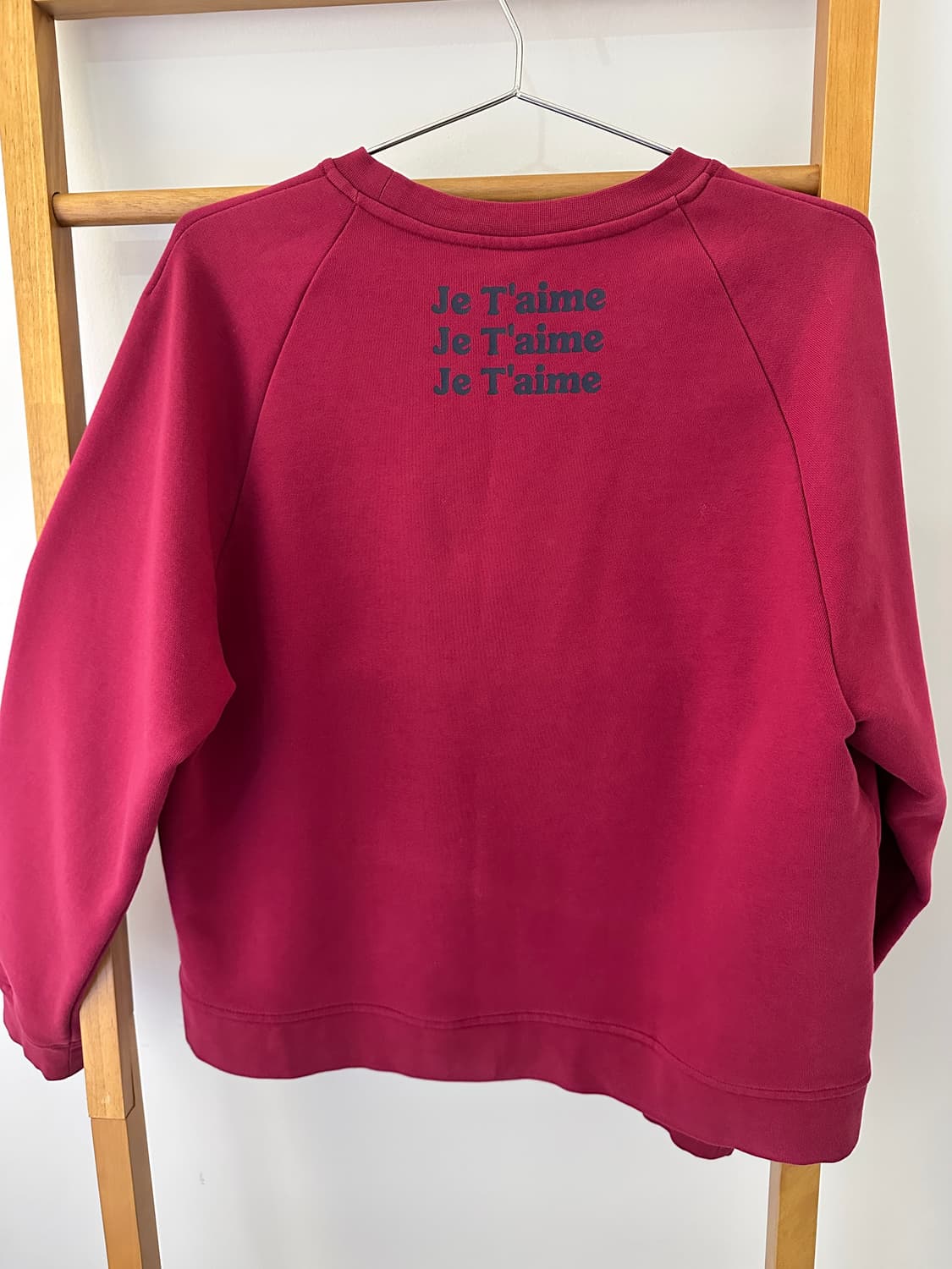 럭키슈에뜨 부엉이 버건디 맨투맨(사이즈36) 상품이미지5