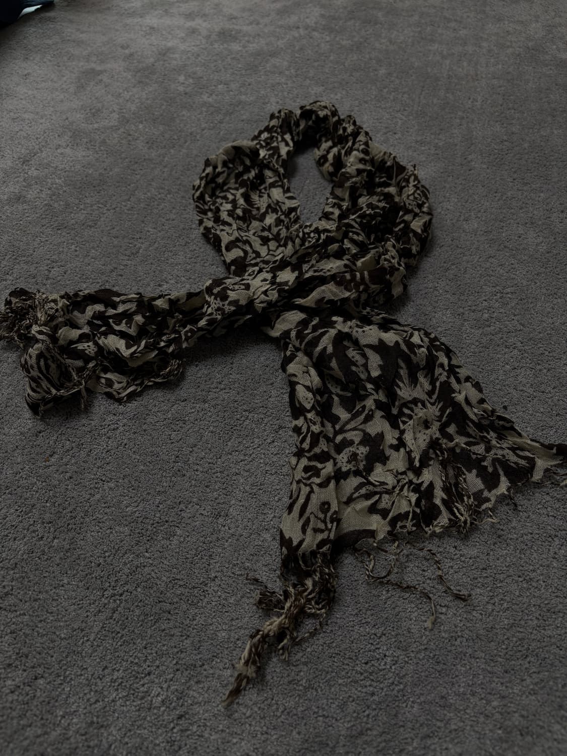 Vintage v-kei punk mood leopard scarfe 상품이미지3