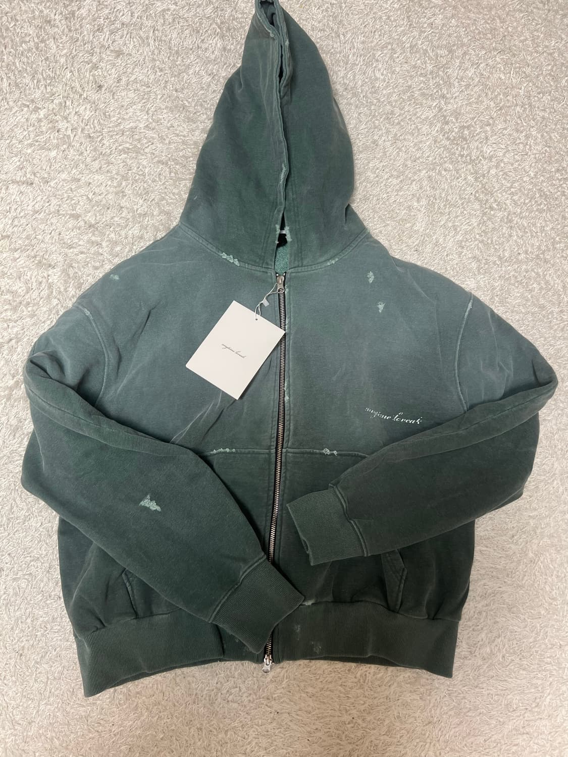 [M] 애니타임로릭 후드집업 그린 새상품 상품이미지2