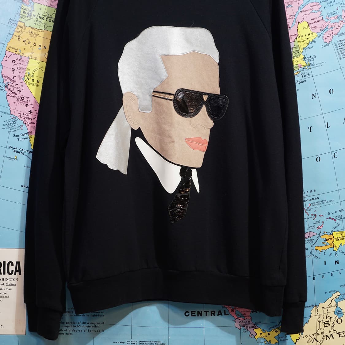 Nil&Mon 칼라거펠트 패치워크 스웻셔츠 상품이미지3