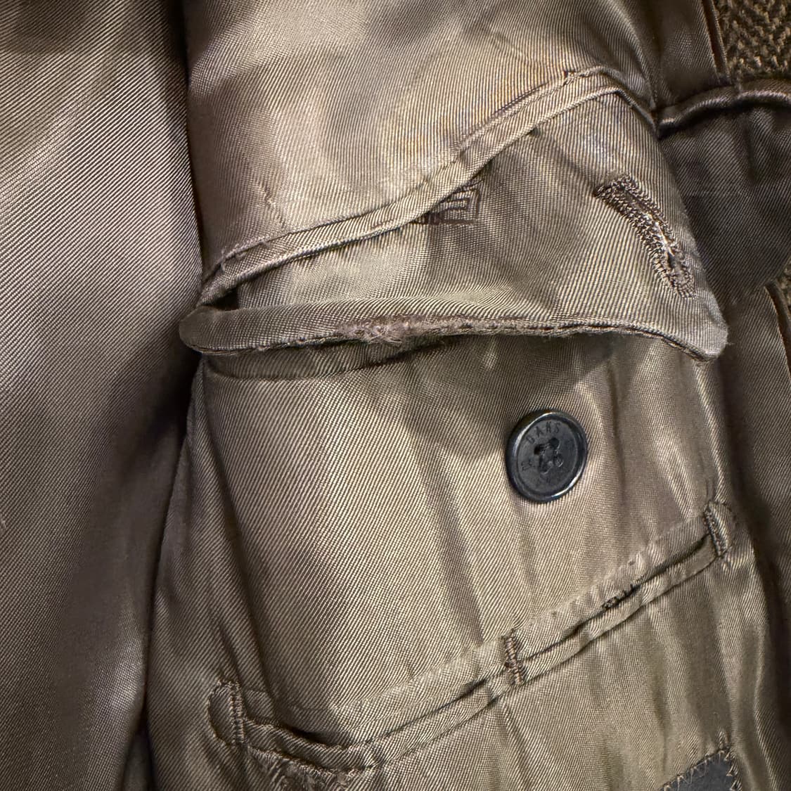 닥스 울캐시미어 블렌드 헤링본 체크 자켓 100 카키브라운 상품이미지7