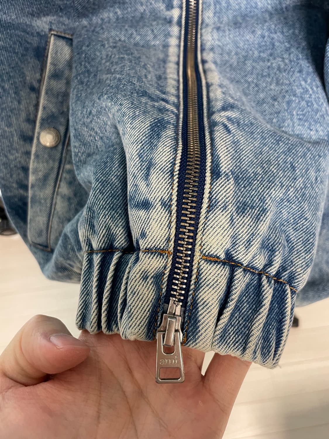 아미 워싱 청자켓 XL 상품이미지5