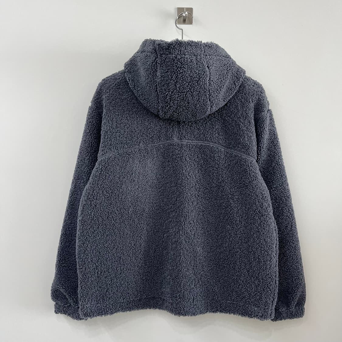 리복 그레이 뽀글이 플리스 후드 자켓 상품이미지3